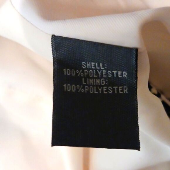 Kenneth Cole Reaction black/white abstract print 3/4 sleeve cropped jacket 12 - Picture 9 of 9